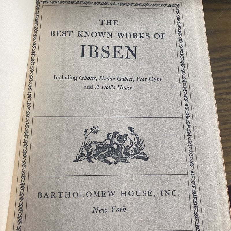 The Best Known Works of Ibsen
