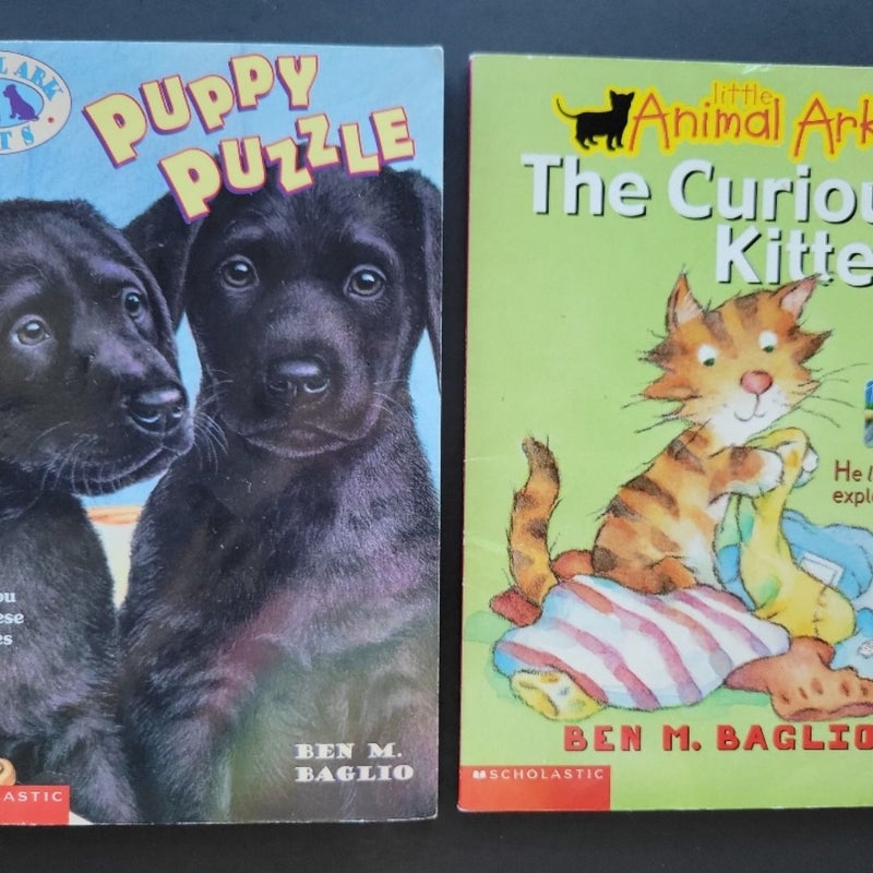 ANIMAL ARK BOOKS LOT OF 14 BEN M. BAGLIO PET DOG CATS HORSE PONY PUZZLE HAUTINGS