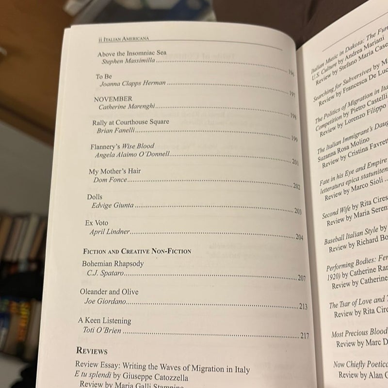 Italian Americana Vol XXXVII, Nimber 2, Summer 2018