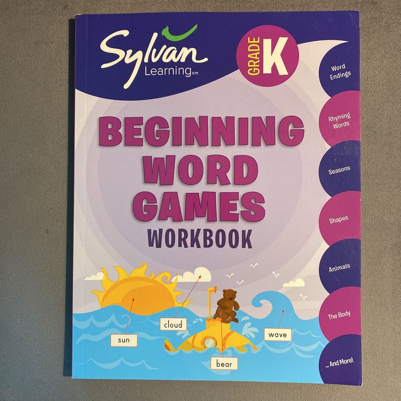 Kindergarten Beginning Word Games Workbook