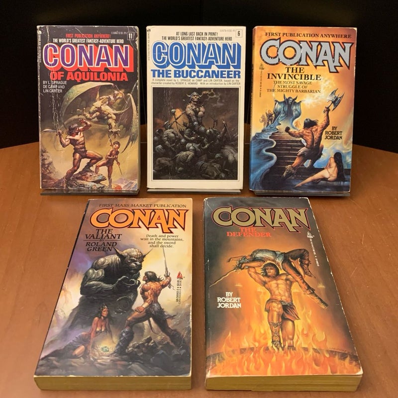 Vintage Conan Collection: Conan of Aquilonia, Conan the Buccaneer, Conan the Invincible, Conan the Valiant, Conan the Defender, Conan the Bold, Conan of the Red Brotherhood, Conan the Outcast, Conan the Triumphant, Conan and the Gods of the Mountains