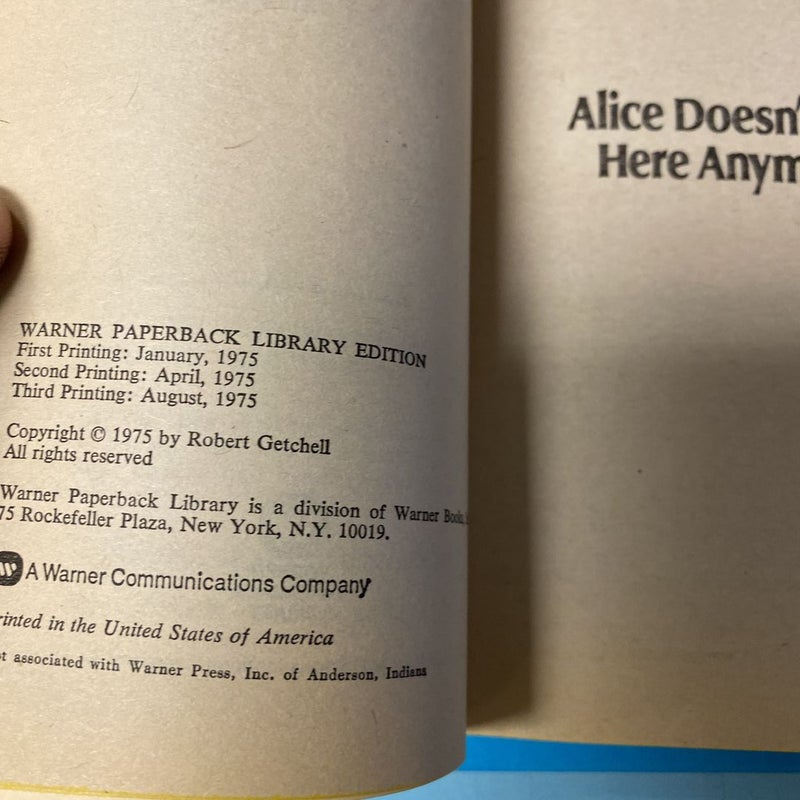 Alice Doesn’t Live Here Anymore 