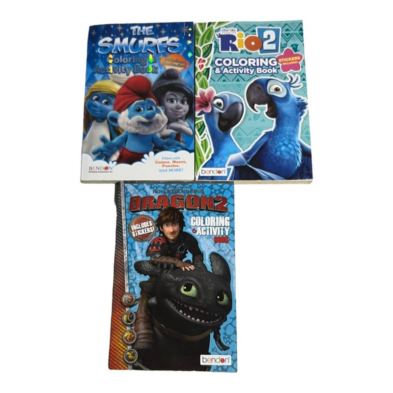 3 Activity Books 