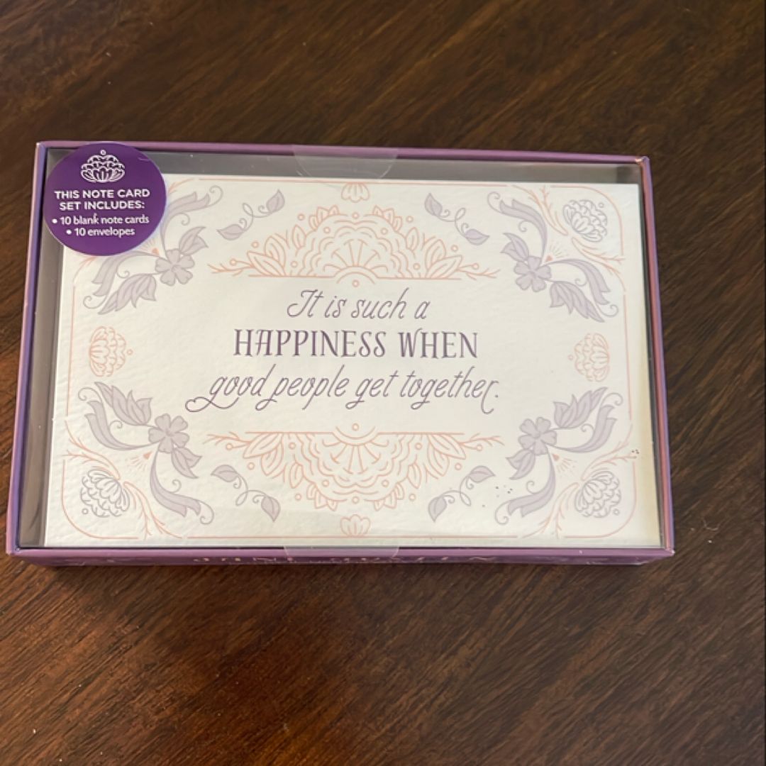 Jane Austen Foil Note Cards