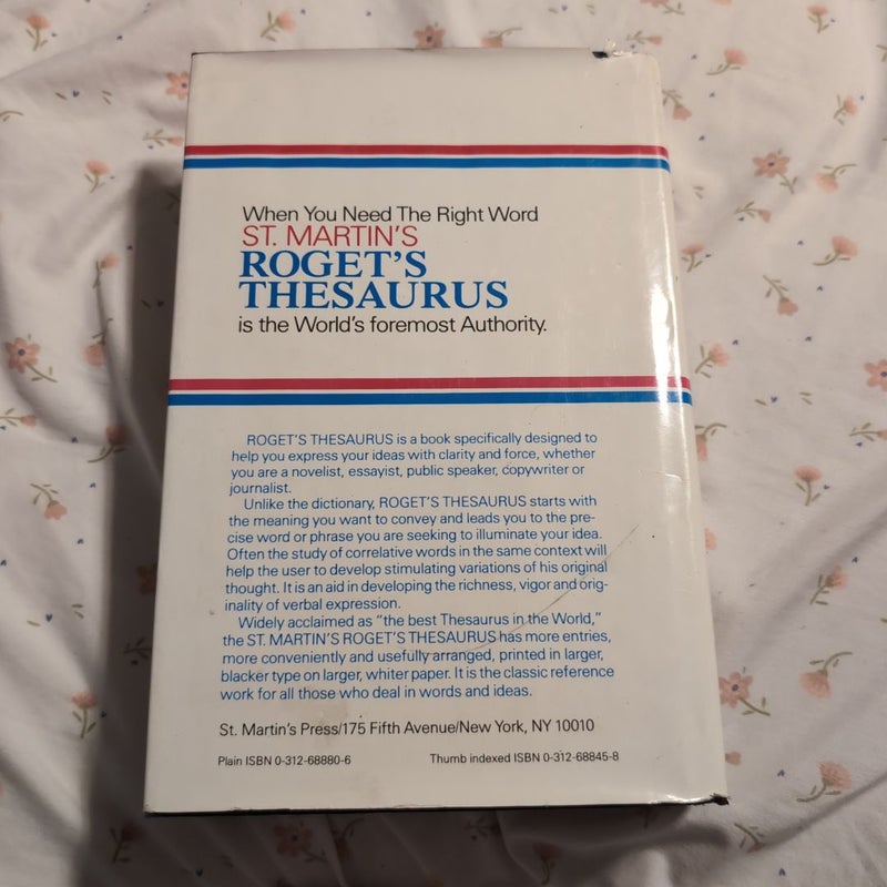 Roget's Thesaurus of English Words and Phrases
