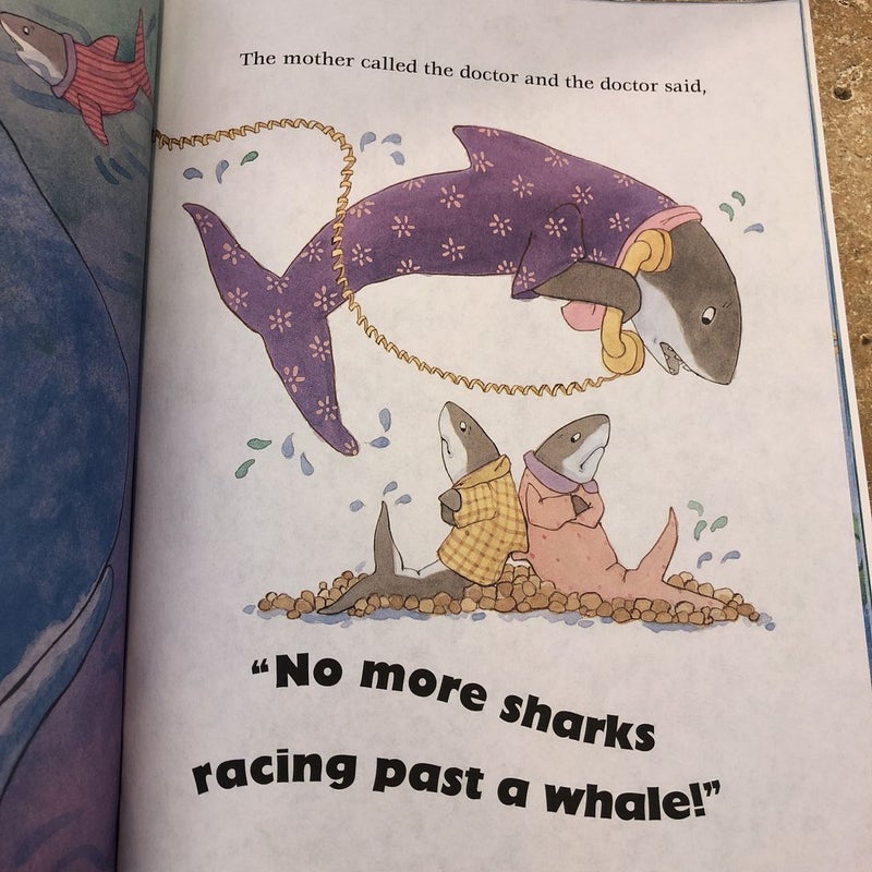 Five Little Sharks Swimming in the Sea