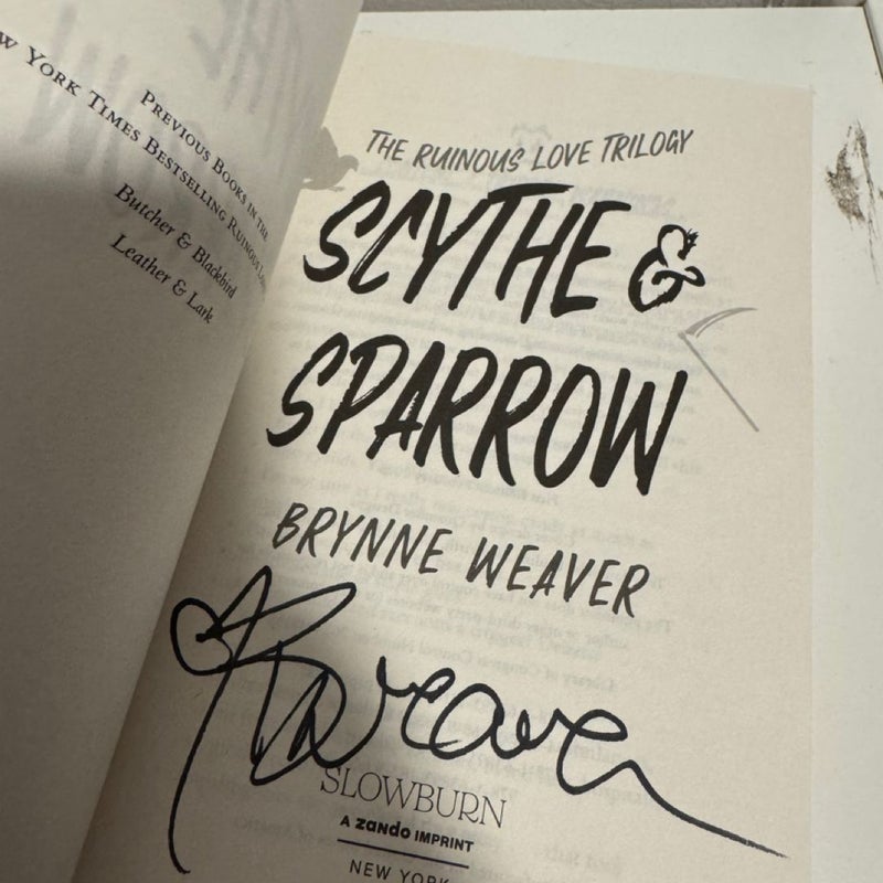 Scythe and Sparrow SIGNED Barnes & Noble Edition 