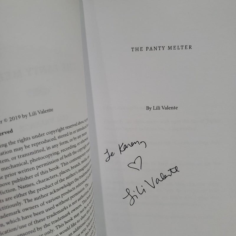 The Panty Melter (signed and personalized)