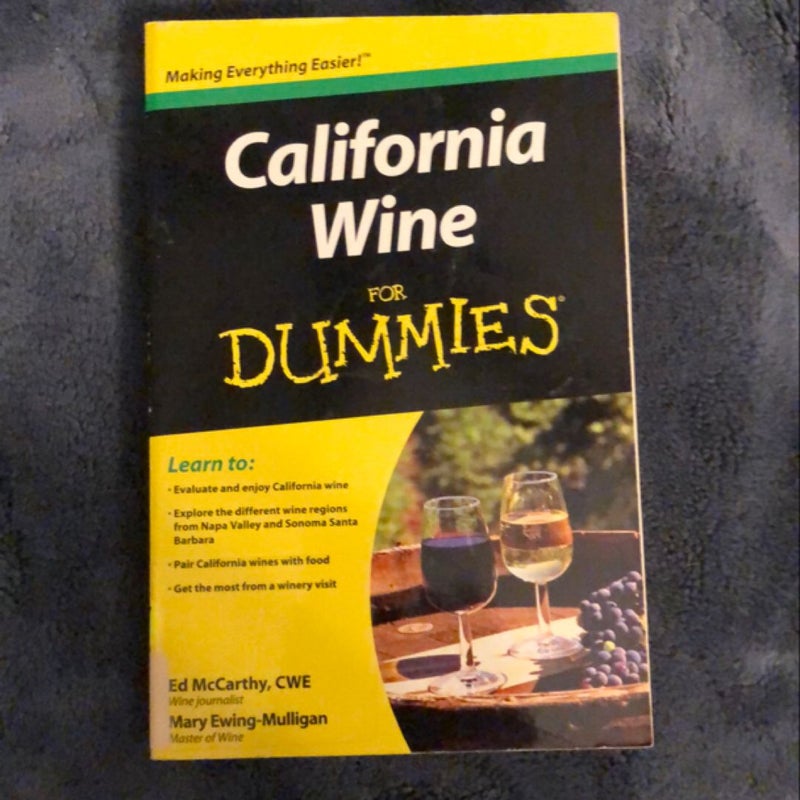 California Wine for Dummies