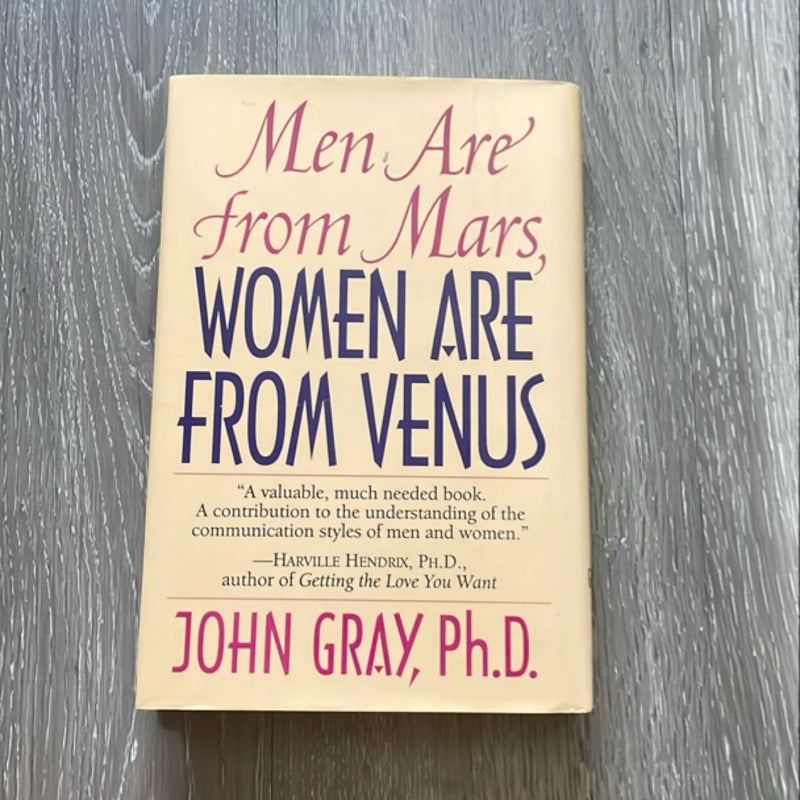 Men Are from Mars, Women Are from Venus