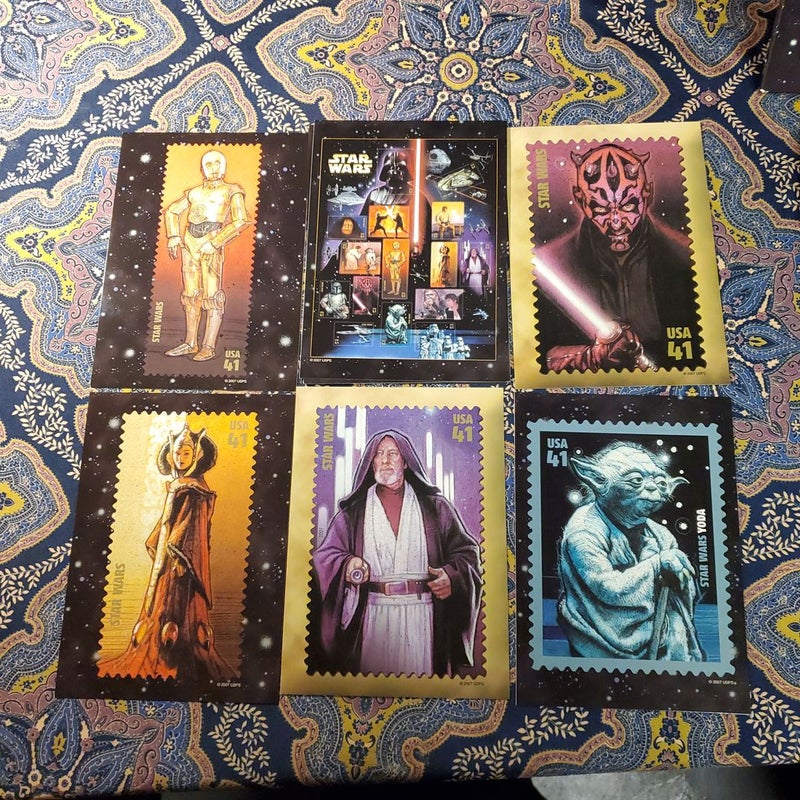 Star Wars Twenty Jumbo Stamp Image Post Cards