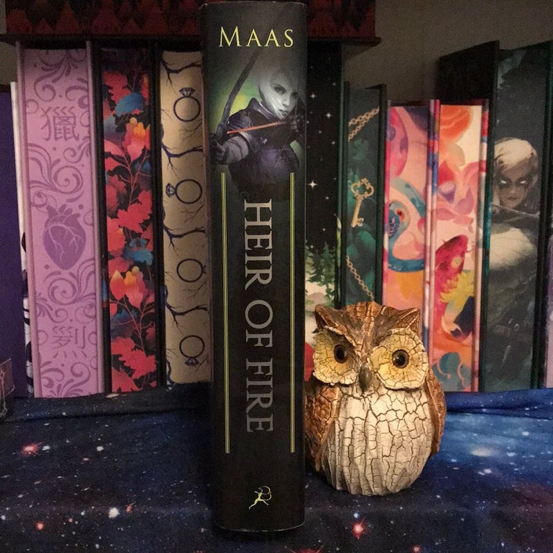 Heir of Fire *Out-of-Print* Cover with Sarah J Maas inspired items 