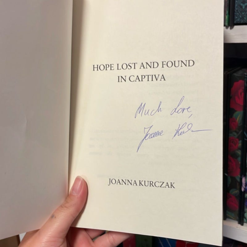 SIGNED COPY Hope Lost and Found in Captiva