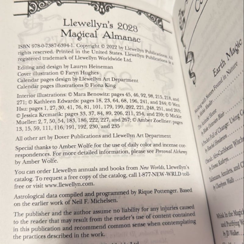 Llewellyn's 2023 Magical Almanac