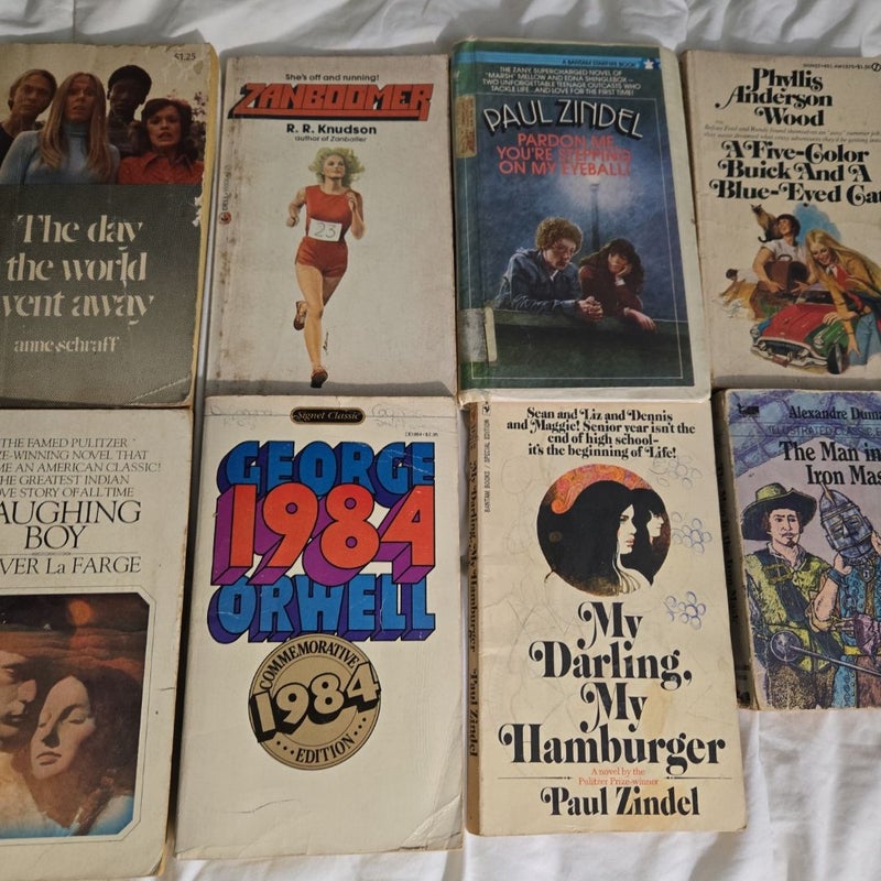 Classic school paperbacks 8 titles lot vintage 1970s 