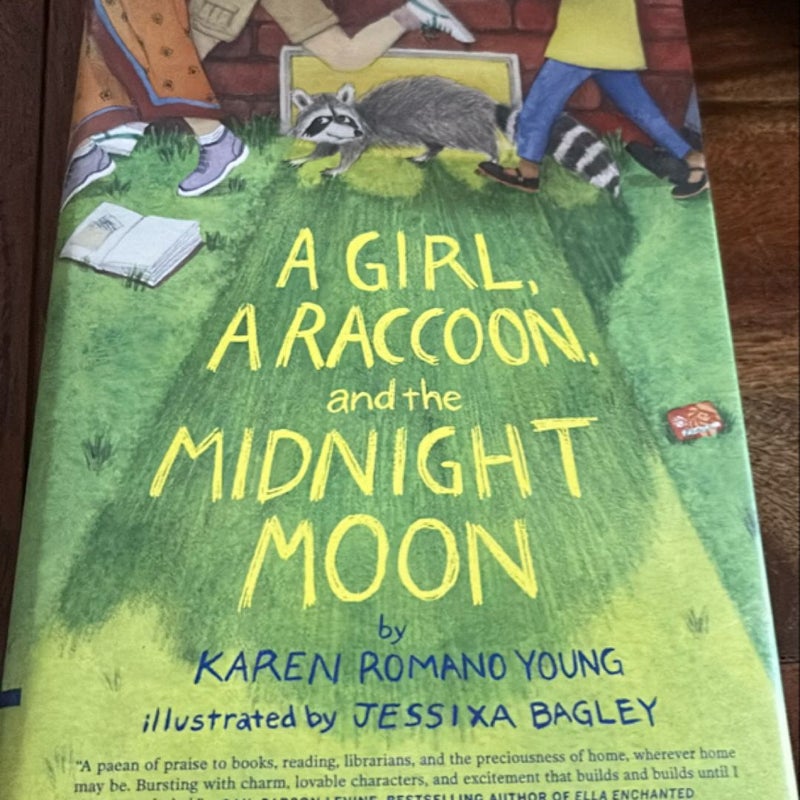 A Girl, a Raccoon, and the Midnight Moon