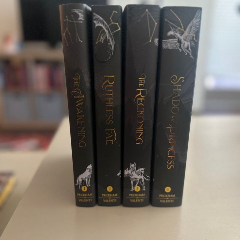 Bookish Box Zodiac Academy books 1-4 by Caroline Peckham