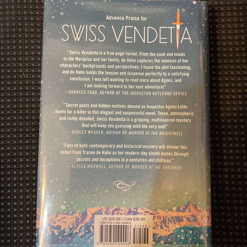 Swiss Vendetta and A Well-Timed Murder (signed)