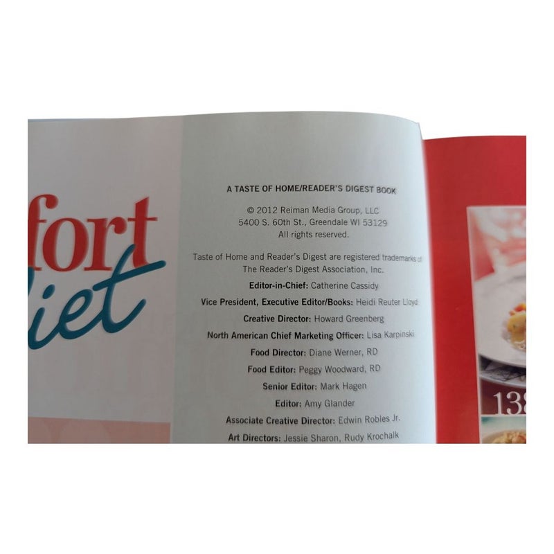 Comfort Food Diet Cookbook 2012