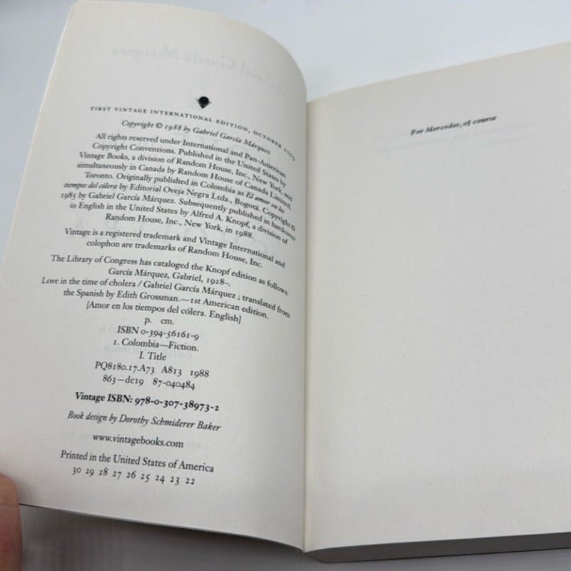 Love in the Time of Cholera