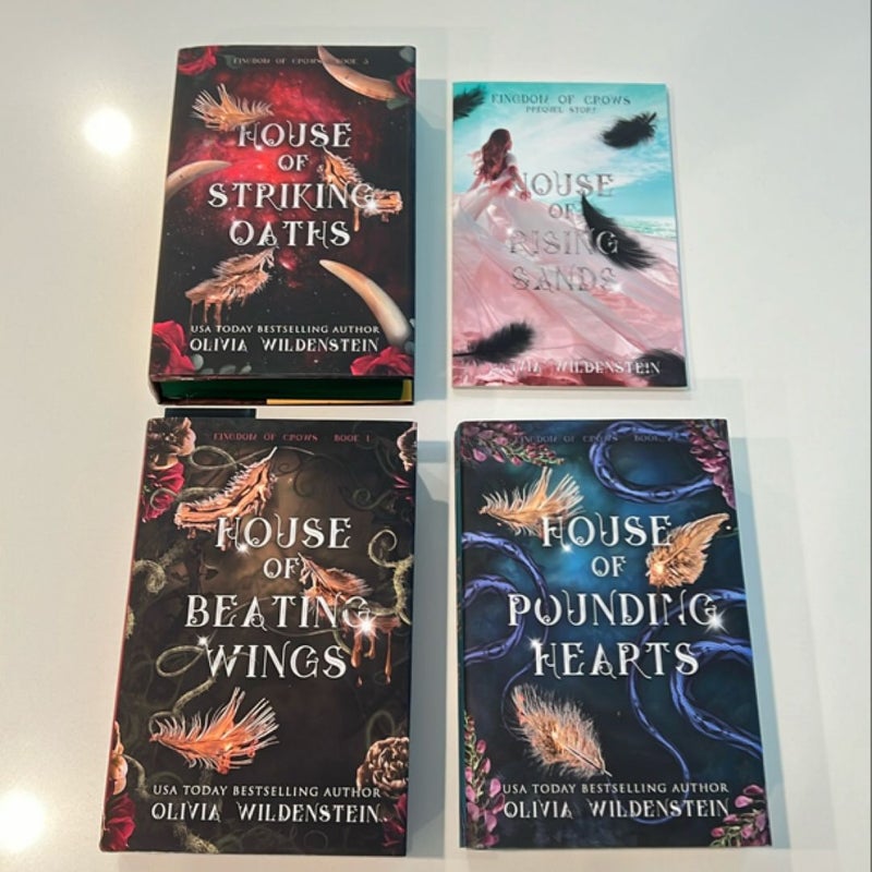Signed Kingdom of Crows Series (Books 1-3 & Prequel)
