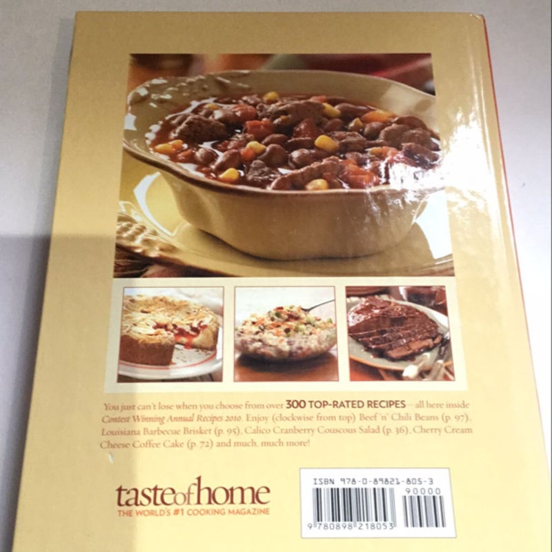 Taste of Home Contest Winning Annual Recipes 2010