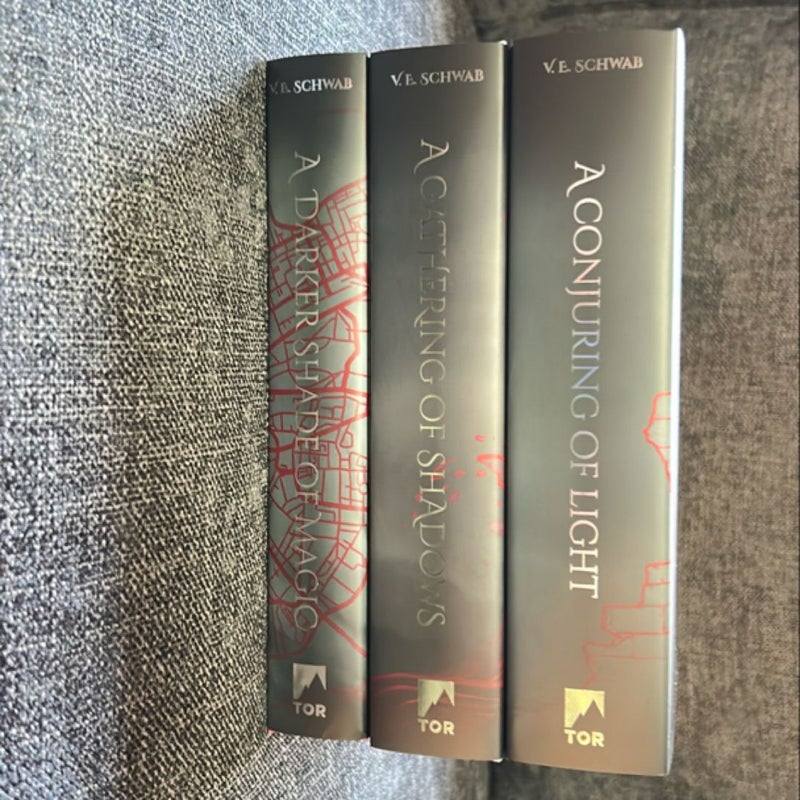 A Darker Shade of Magic trilogy signed Owlcrate 