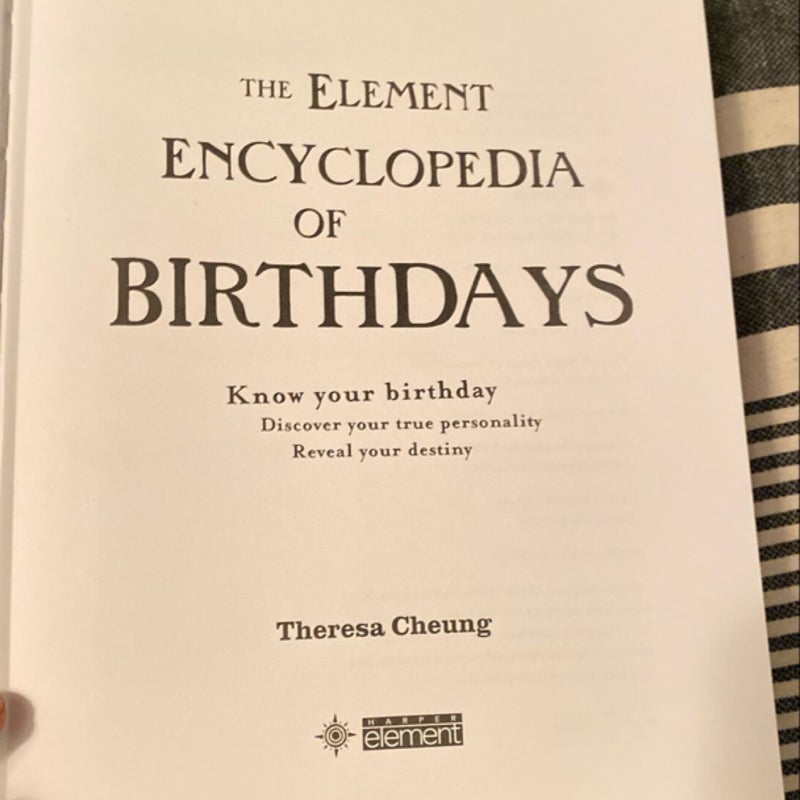 The Element Encyclopedia of Birthdays