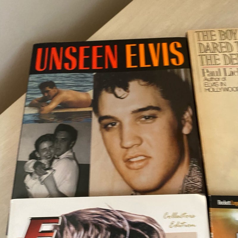 Lot of Four (4) Elvis Presley Books & Magazines - Limited Edition 