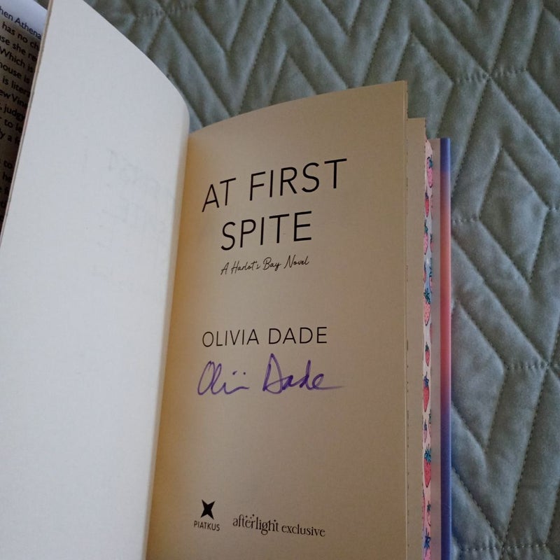 At First Spite by Olivia Dade Afterlight Exclusive Edition