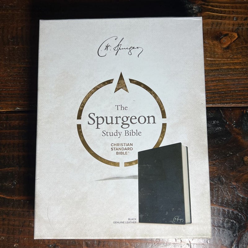 CSB Spurgeon Study Bible, Black Genuine Leather by Alistair Begg