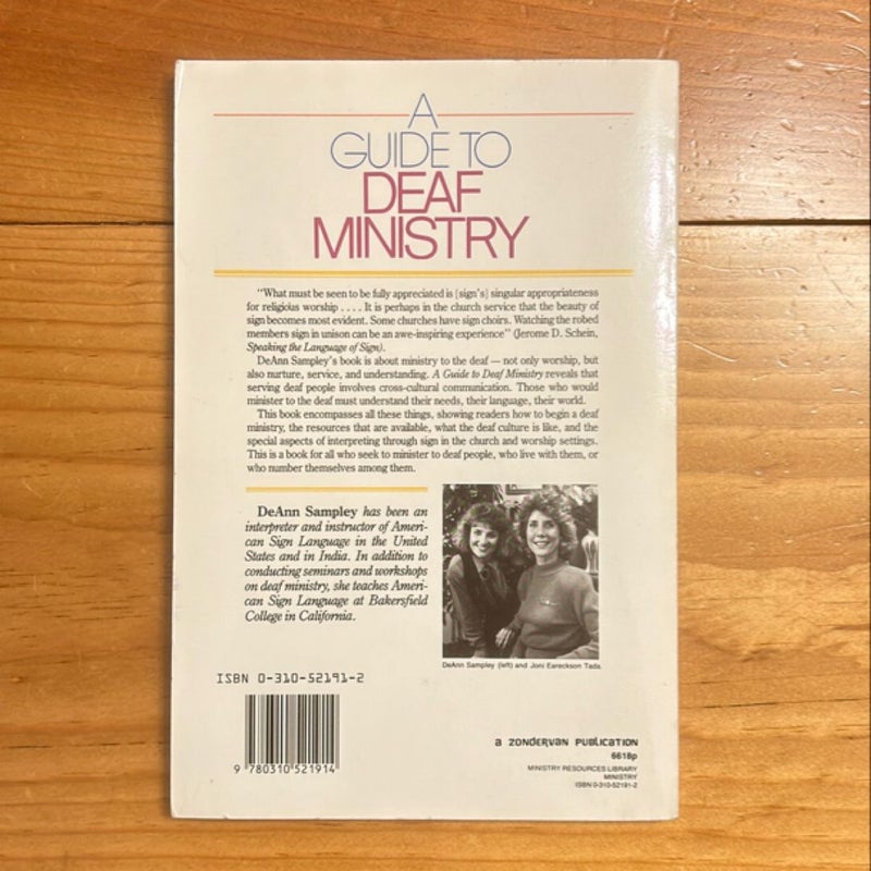 A Guide to Deaf Ministry