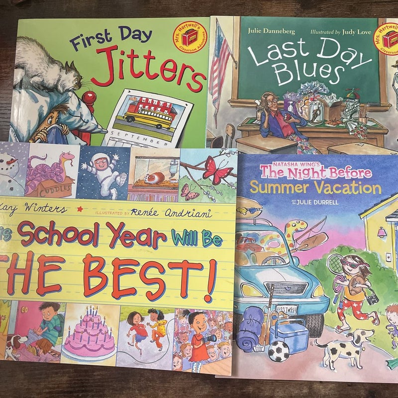  Beginning and End of School Year book set