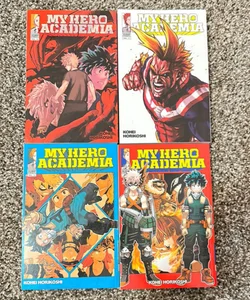 My Hero Academia, Vol. 10,11,12, and 13