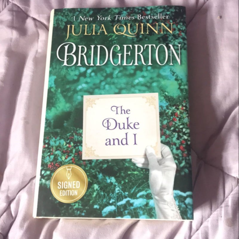 Bridgerton The Duke & I signed edition 