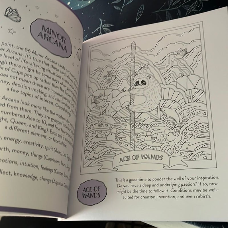 Kawaii Tarot Coloring Book