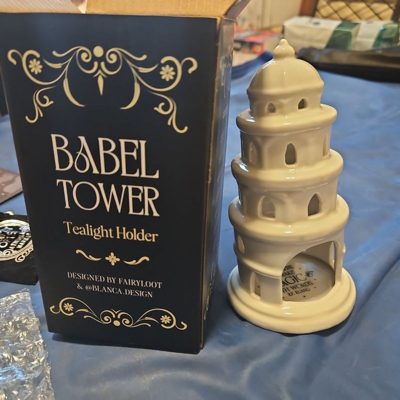 Fairyloot Babel Candle Exclusive Porcelain Tower Collectible Exclusive Fantasy 