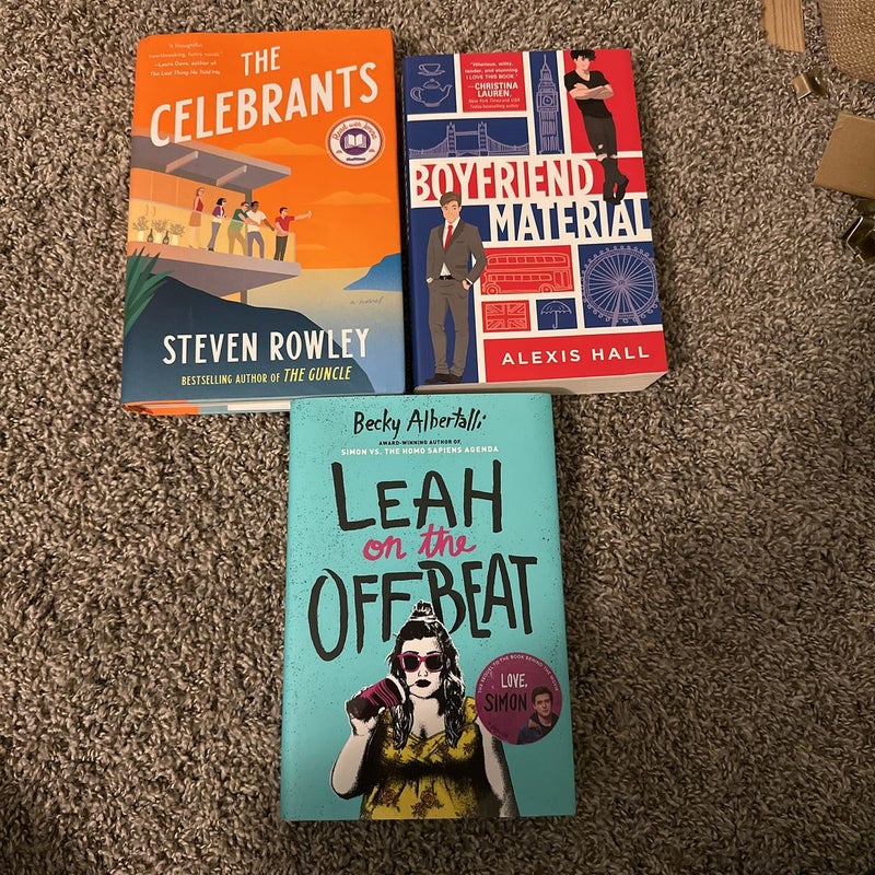 LGBTQ Bundle: The Celebrants/Boyfriend Material/Leah on the Offbeat