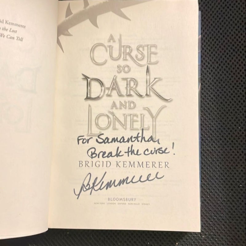 A Curse So Dark and Lonely - Signed and Personalized 