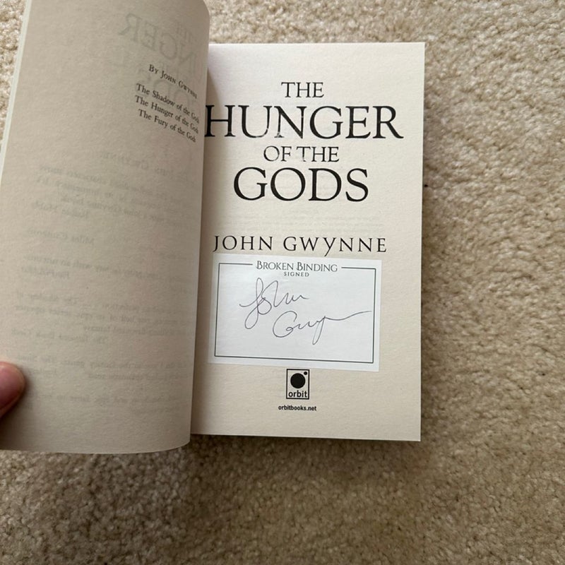 The Hunger of the Gods signed bookplate
