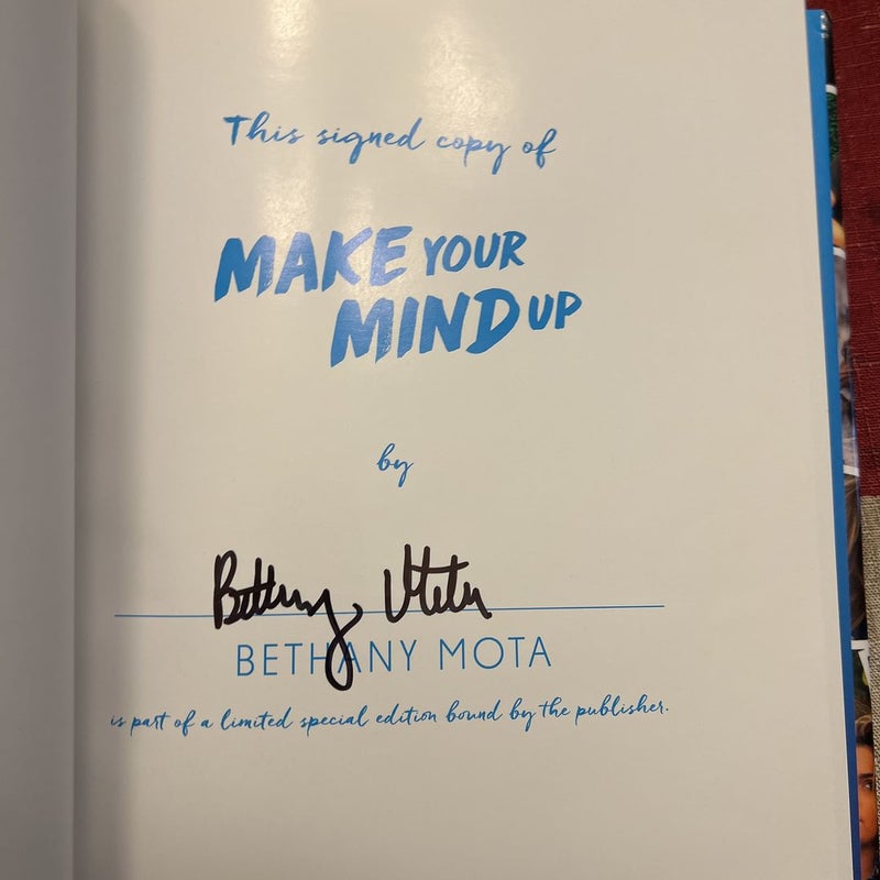 Make Your Mind Up (signed)