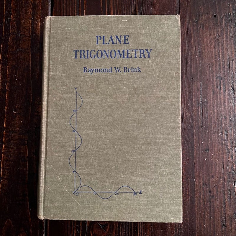 Plane Trigonometry 