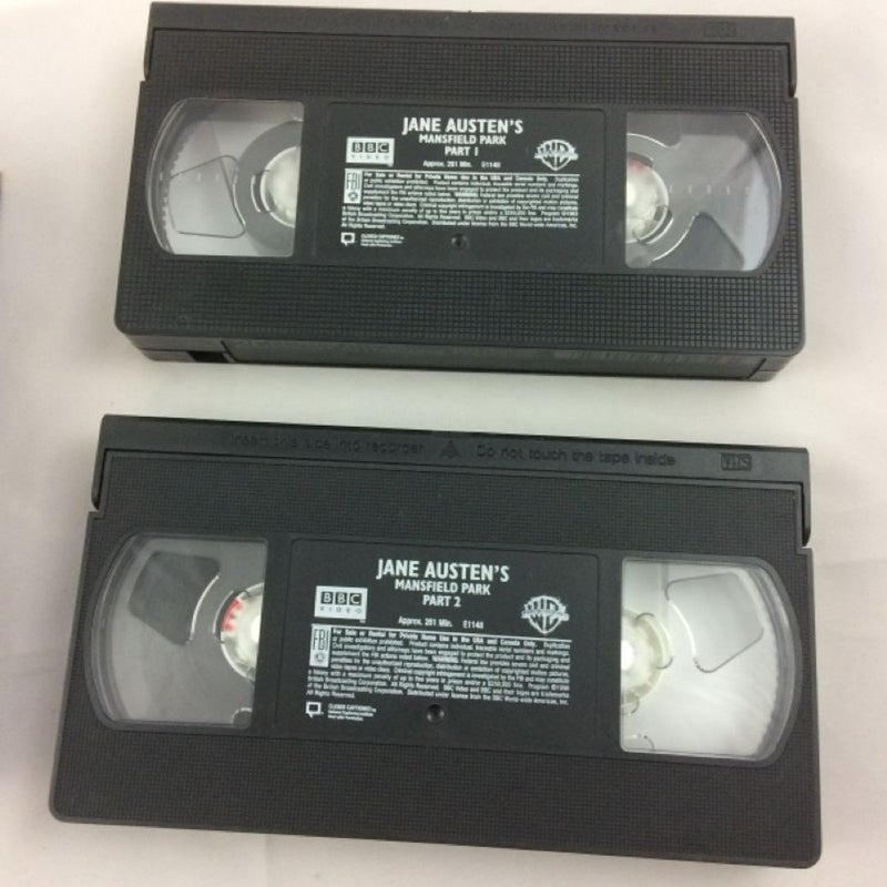 Jane Austen's Mansfield Park (VHS, 1986, 2-Tape Set) BBC 