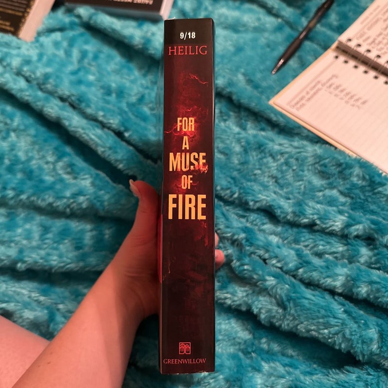 ADVANCED READERS EDITION ARC For a Muse of Fire