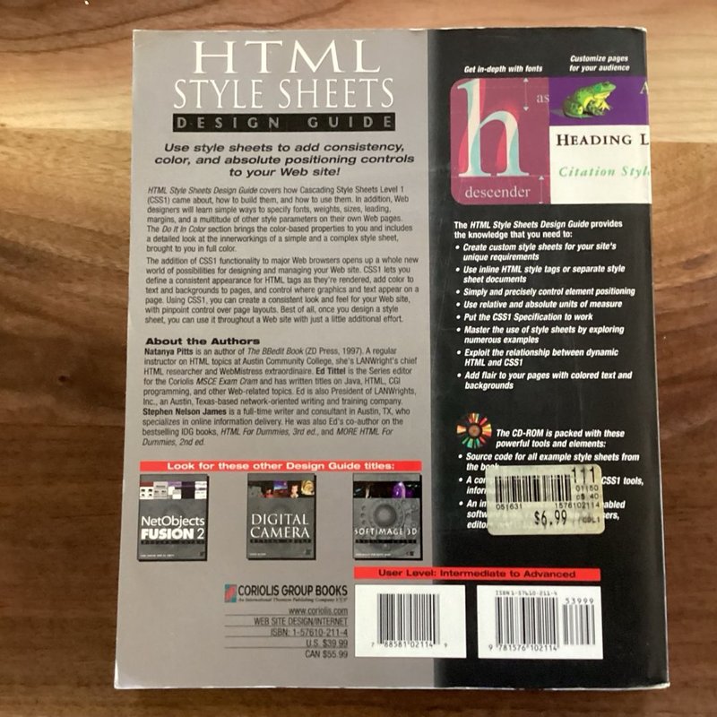 HTML Style Sheets Design Guide by Ed Tittel, Paperback | Pangobooks