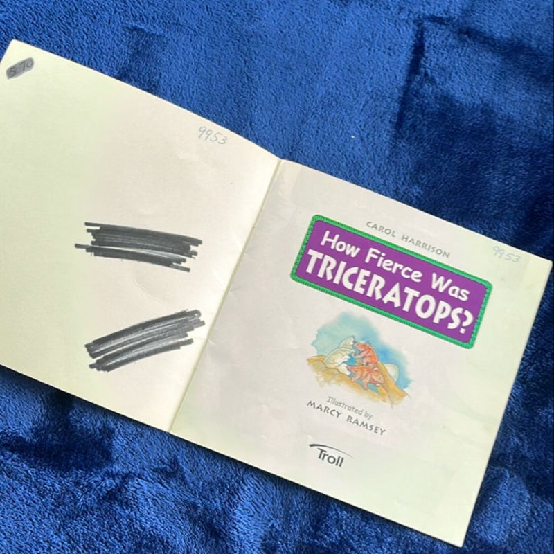How Fierce was Triceratops?
