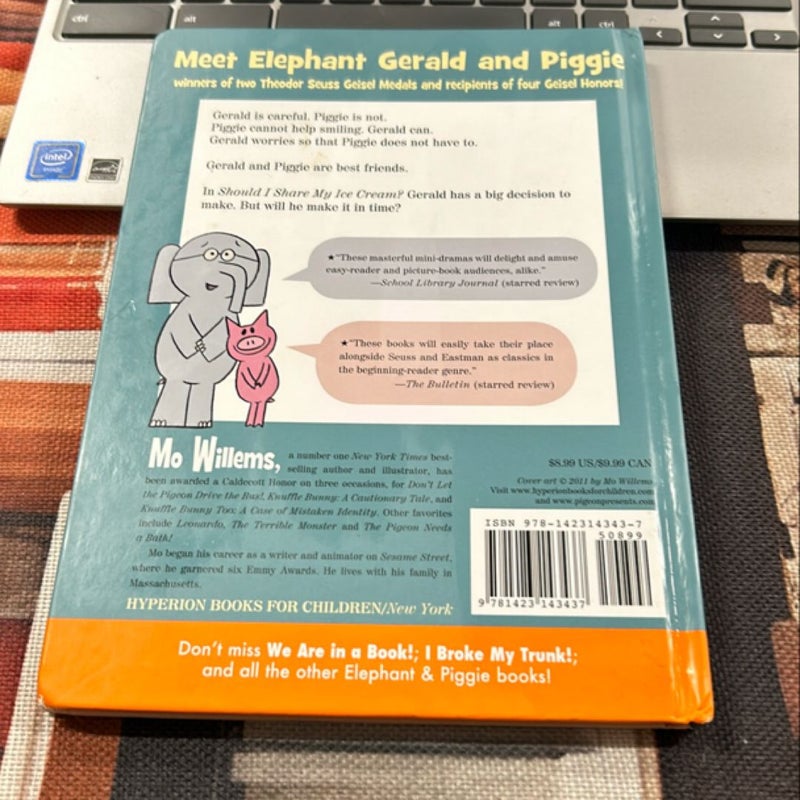 Should I Share My Ice Cream? (an Elephant and Piggie Book)