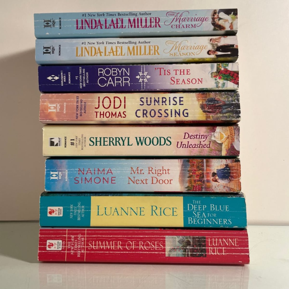 8 Romance Paperbacks Variety Pack Robyn Carr, Jodi Thomas, Luanne Rice ...