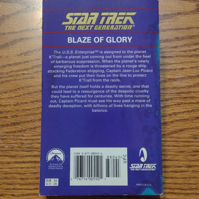 Star Trek The Next Generation Blaze of Glory