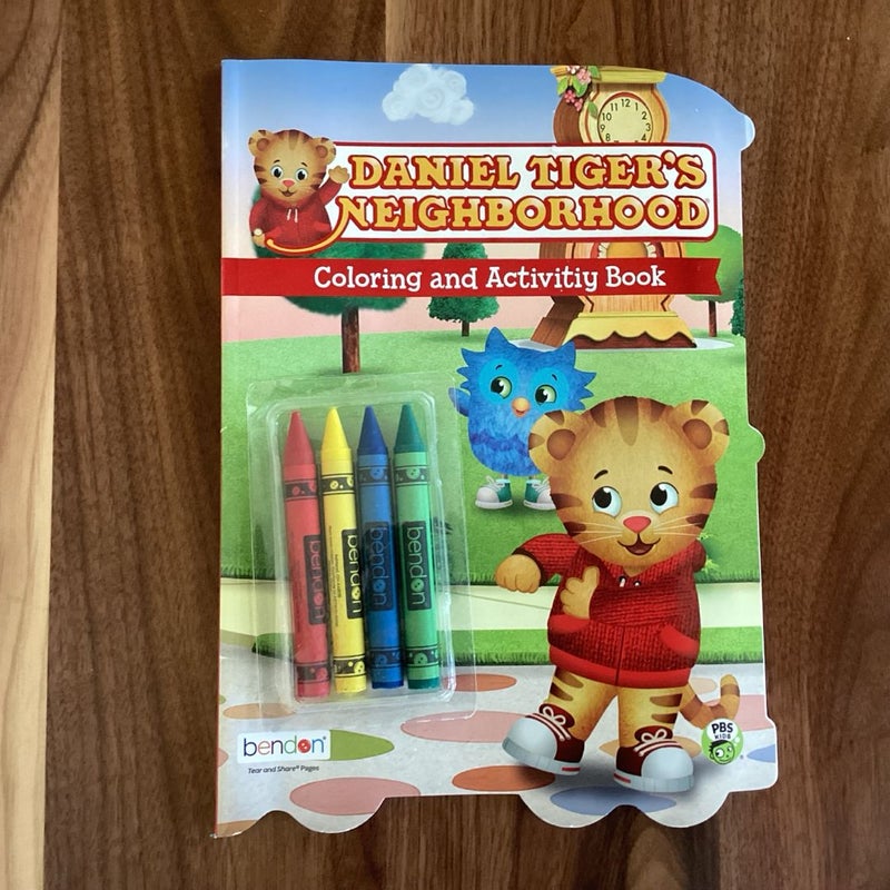 Daniel Tiger Coloring and Activity Book with Crayons